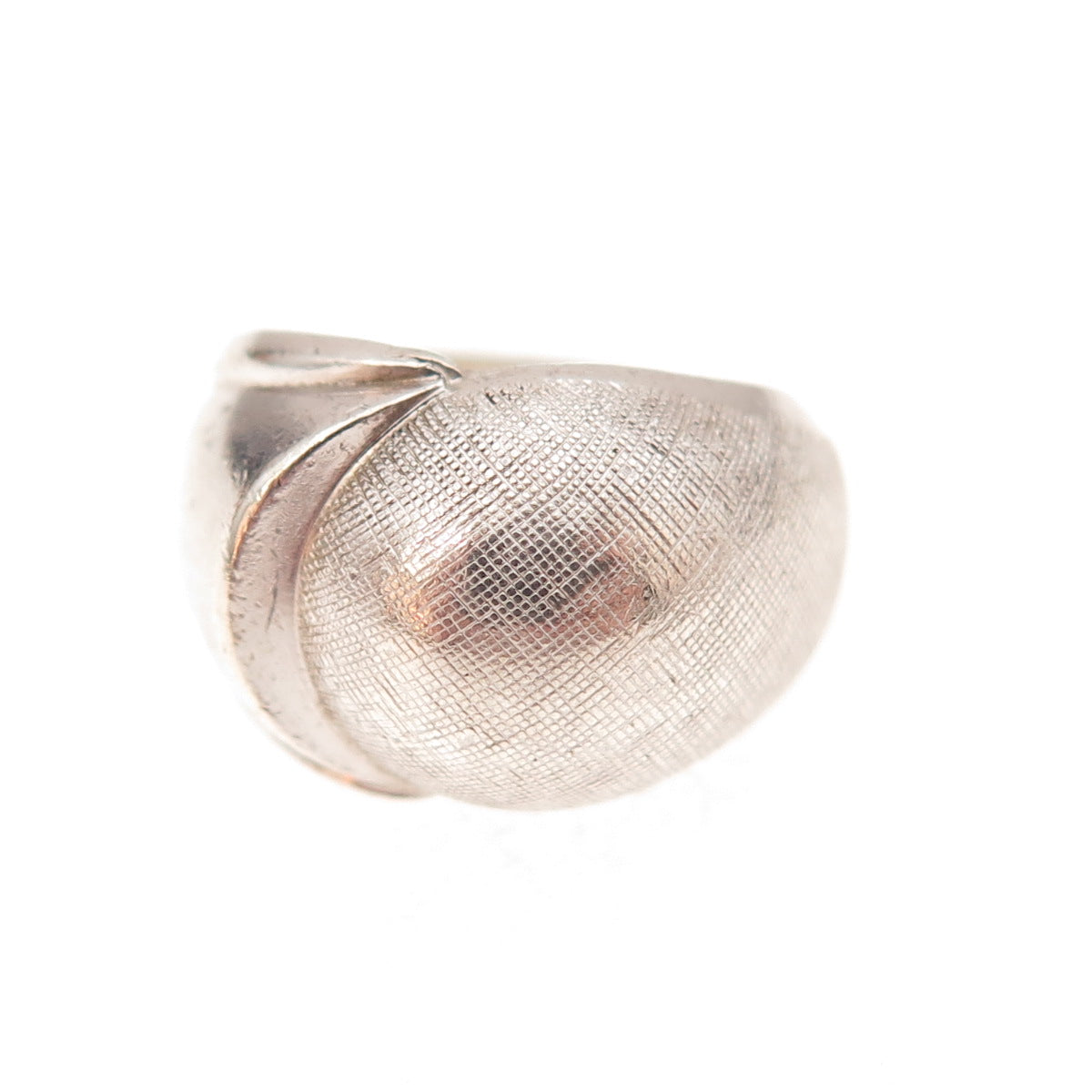 Clark & Coombs 925 Sterling Silver Antique Art Deco Dome Oxidized Ring Size 3