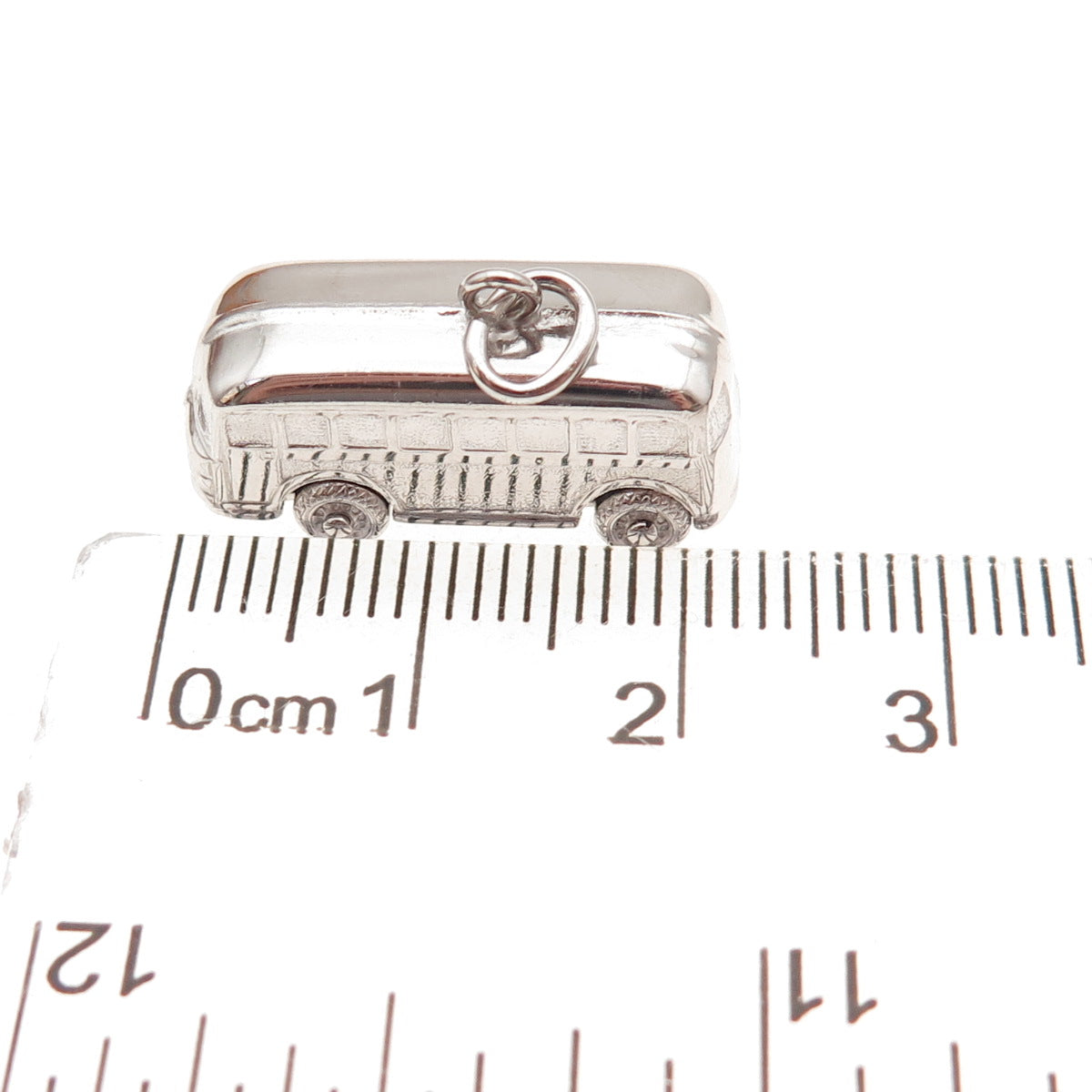 Art's Elegance 925 Sterling Silver Vintage Volkswagen Bus 3D Charm Pendant