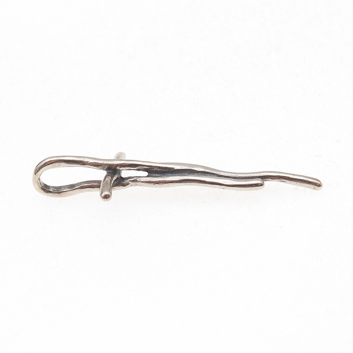 Silpada 925 Sterling Silver Vintage Great Impressions Twig Cross Charm Pendant