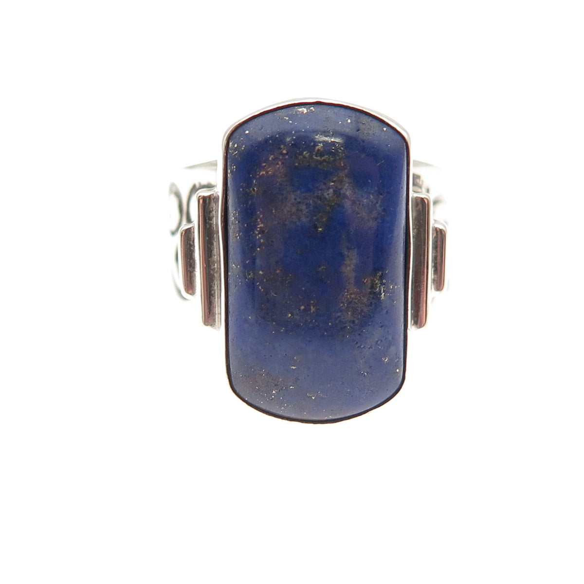 Jay King Desert Rose 925 Sterling Silver Vintage Real Lapis Ring Size 6.25