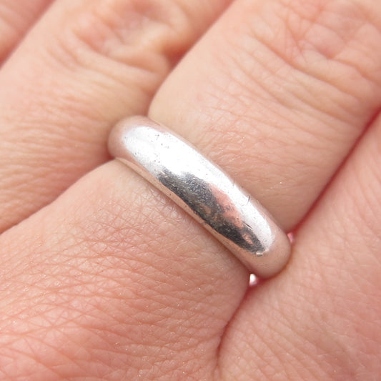 Kritzer Stern & Klein 925 Sterling Silver Vintage Wedding Band Ring Size 7.25