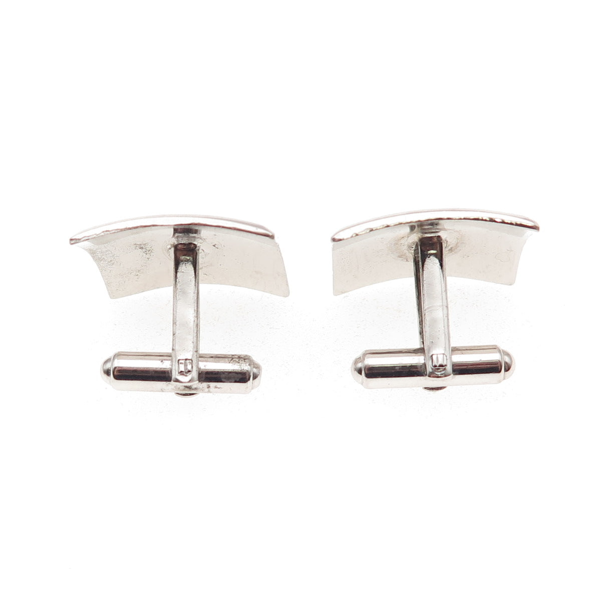 JML Diplomat 925 Sterling Silver Vintage Rhinestone Starburst Cufflinks