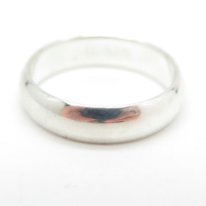 925 Sterling Silver Classic Wedding Band Ring Size 7.25