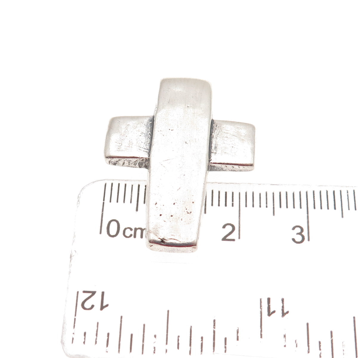 James Avery 925 Sterling Silver Vintage Modernist Cross Slide Pendant