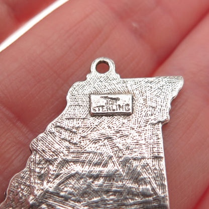 Bell Trading Post 925 Sterling Silver Vintage Missouri State Mini Charm Pendant