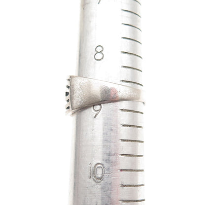 Charles Winston 925 Sterling Silver Vintage Celtic Woven Oxidized Ring Size 8.75