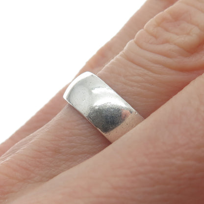 925 Sterling Silver Vintage Wedding Band Ring Size 6.75