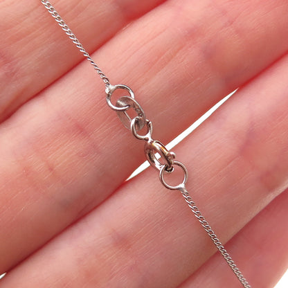 Chuck Clemency 925 Sterling Silver Real Tanzanite Cuban Chain Necklace 20"