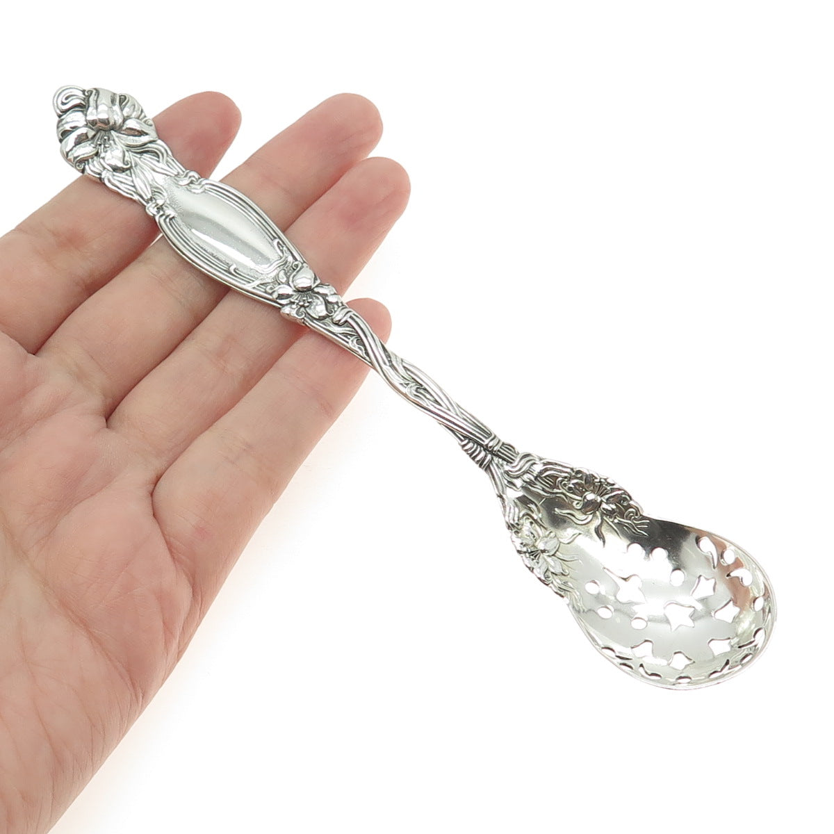 International Silver 925 Sterling Silver Antique 1903 Frontenac Olive Spoon