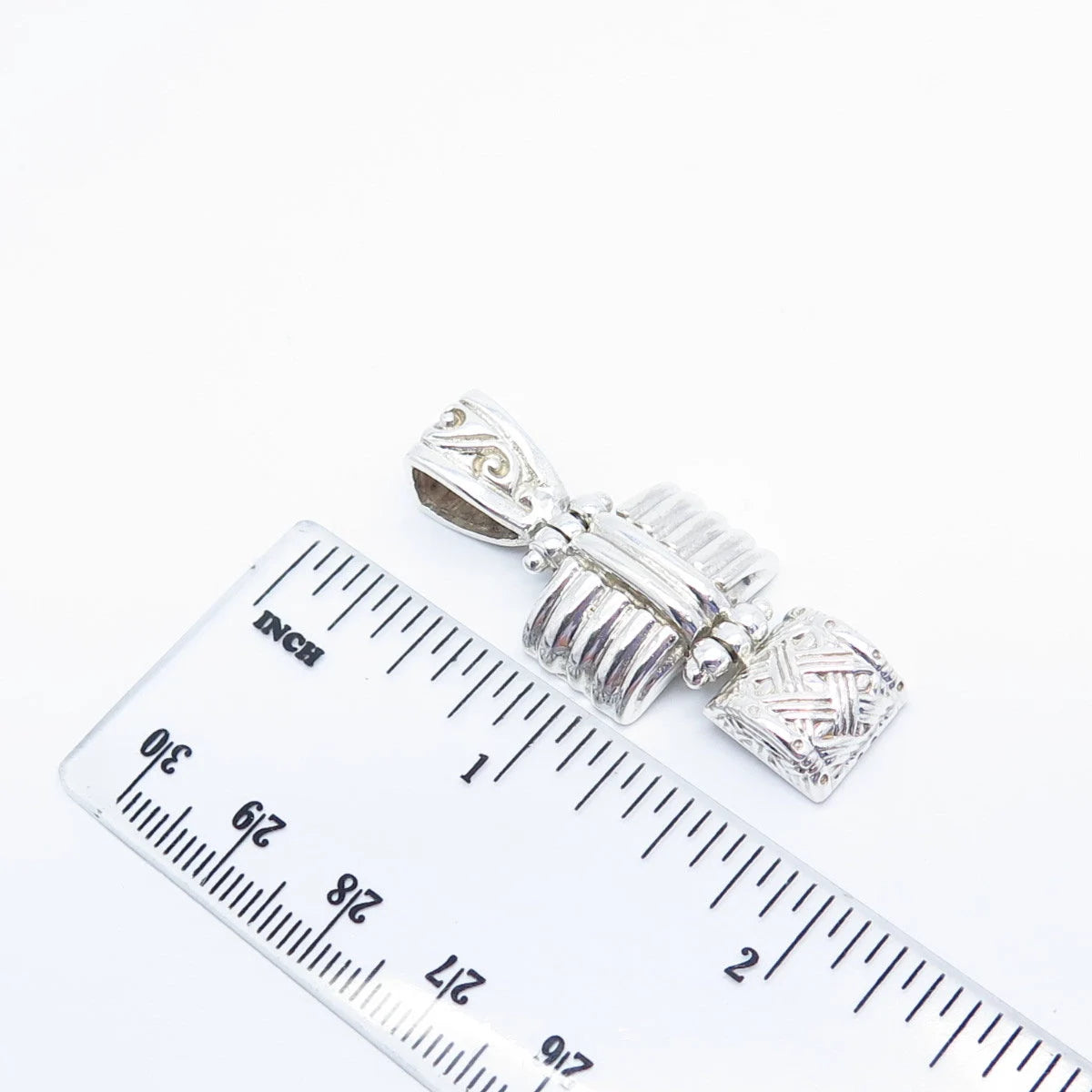 925 Sterling Silver Vintage Ornate Tribal Pendant