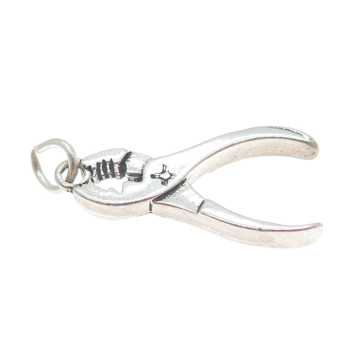 925 Sterling Silver Vintage Pliers Charm Pendant