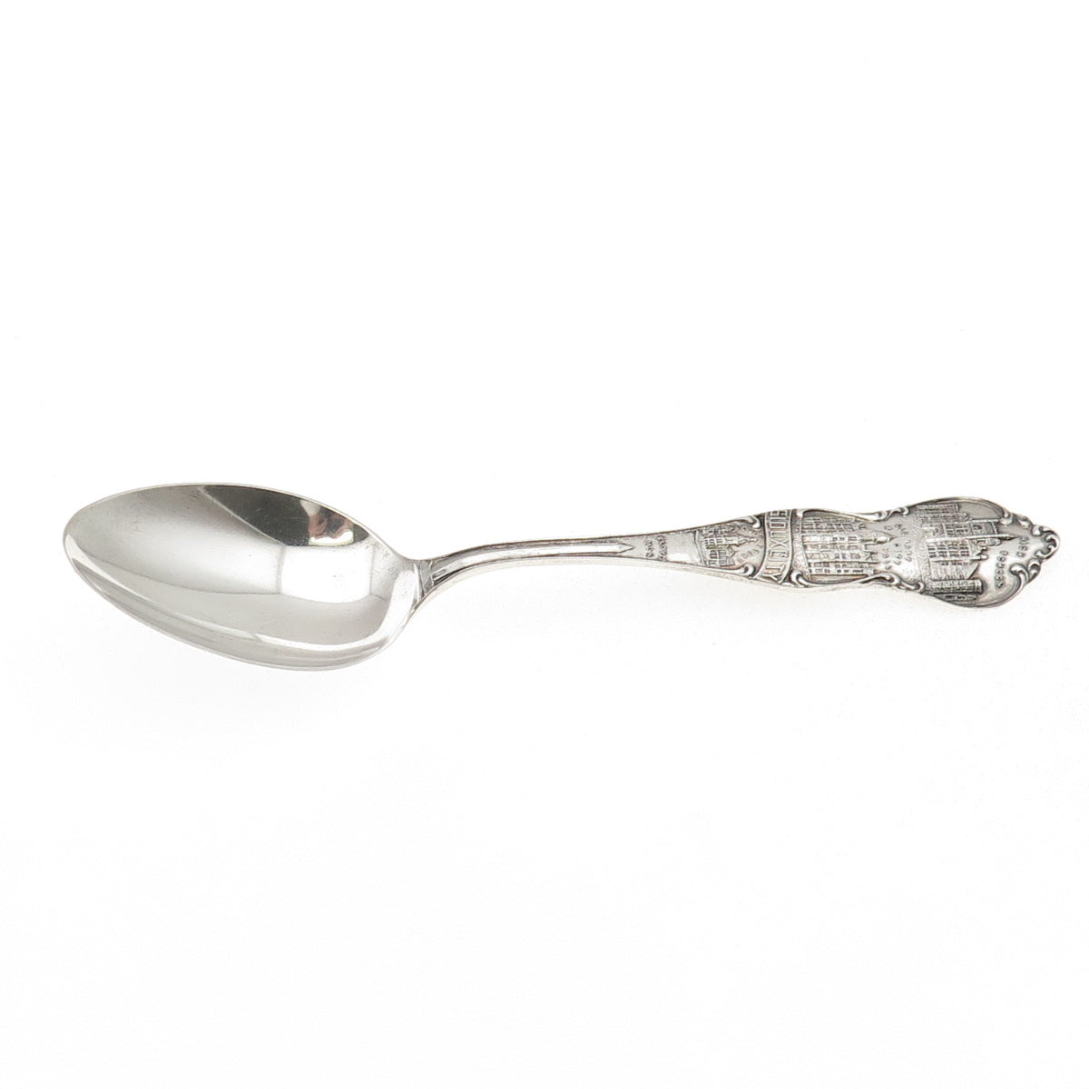 Shepard 925 Sterling Silver Antique Art Deco Sioux City Coffee Spoon