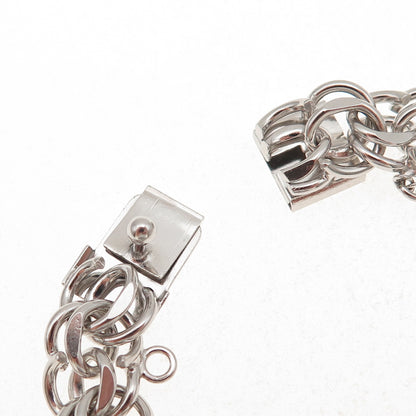 Binder Bros 925 Sterling Silver Vintage Bismark Link Bracelet 7"