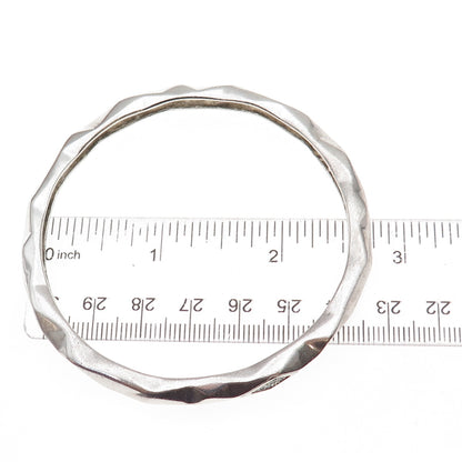 Kara Ross 925 Sterling Silver Round-Cut C Z Bangle Bracelet 8"