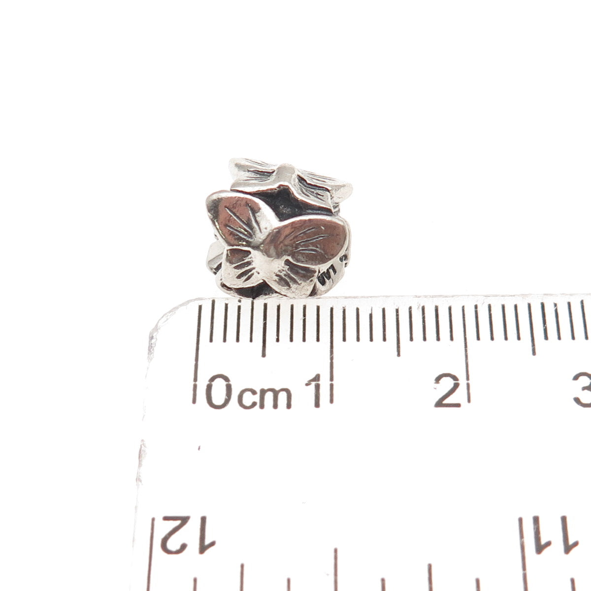 Trollbeads LAA 925 Sterling Silver Butterfly Slide Bead Charm