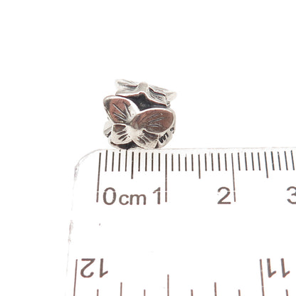 Trollbeads LAA 925 Sterling Silver Butterfly Slide Bead Charm
