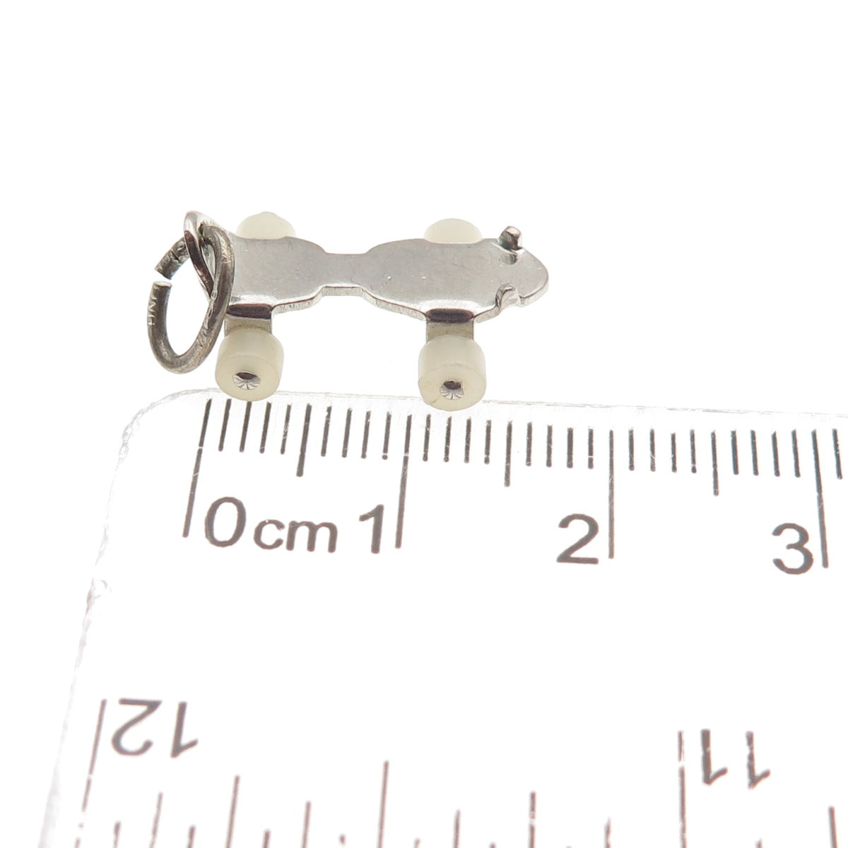 BEAU 925 Sterling Antique Art Deco Roller Skater Movable 3D Mini Charm Pendant