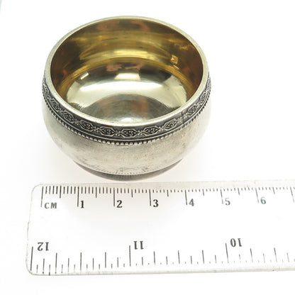 Tallinn Jewelry Factory 875 Silver Antique Estonian Oxidized Saltcellar