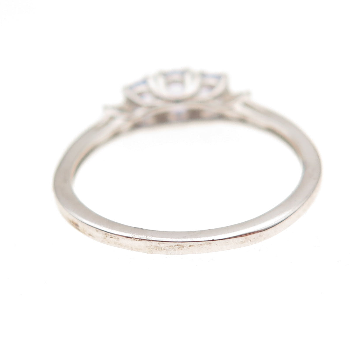 Chuck Clemency 925 Sterling Silver Real Oval-Cut Tanzanite Ring Size 7