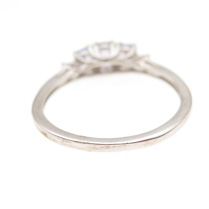 Chuck Clemency 925 Sterling Silver Real Oval-Cut Tanzanite Ring Size 7