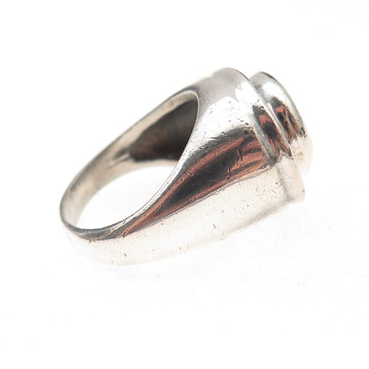 Joseph Esposito 925 Sterling Silver Vintage C Z Modernist Teardrop Ring Size 7
