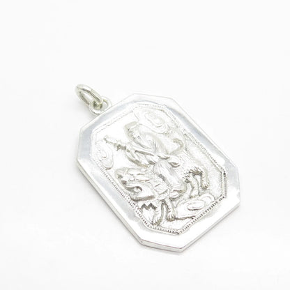 925 Sterling Silver Vintage Chinese Character Storyteller Pendant