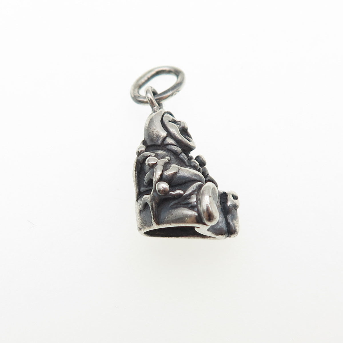 Old Pawn 925 Sterling Silver Vintage Kachina Doll Oxidized Mini Charm Pendant