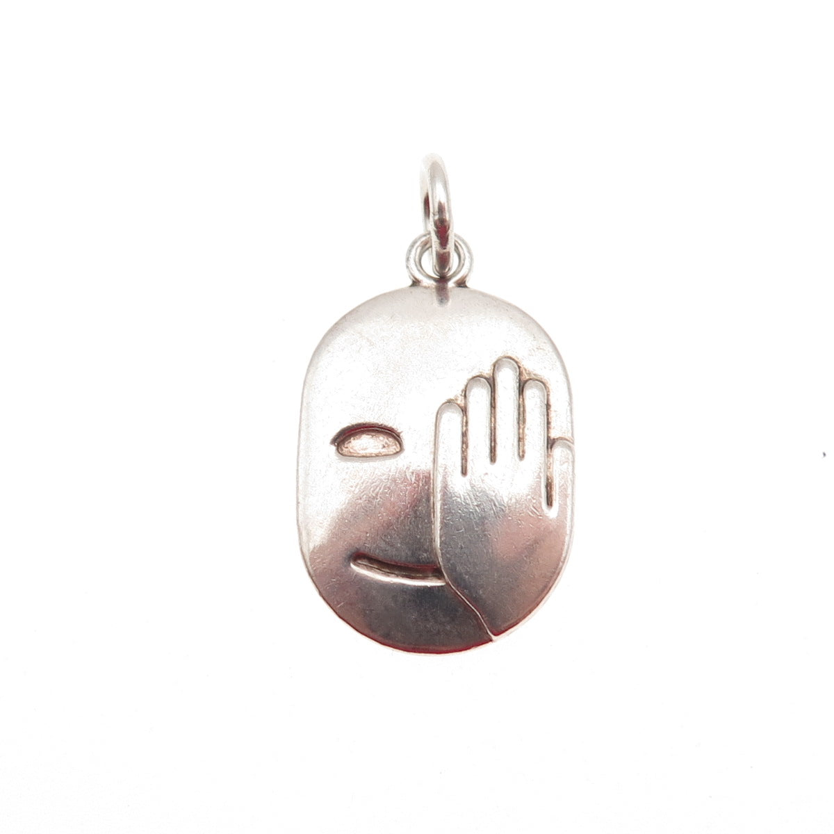 ANNE DALE 925 Sterling Silver Vintage 2007 Beauty Comes From Within Mini Pendant