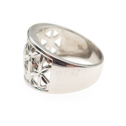 Ross Simons 925 Sterling Silver Butterfly Pattern Ring Size 7.25