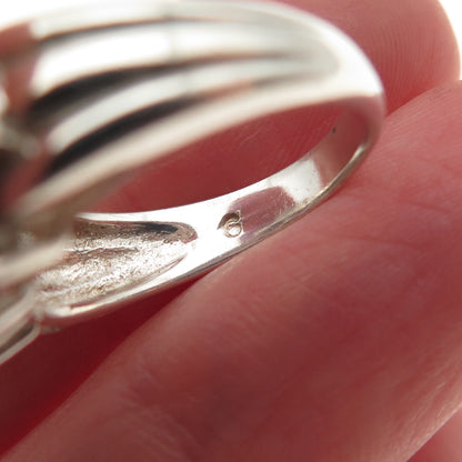 925 Silver Vintage Topaz Amethyst Tourmaline Garnet Citrine Peridot Ring Size 6