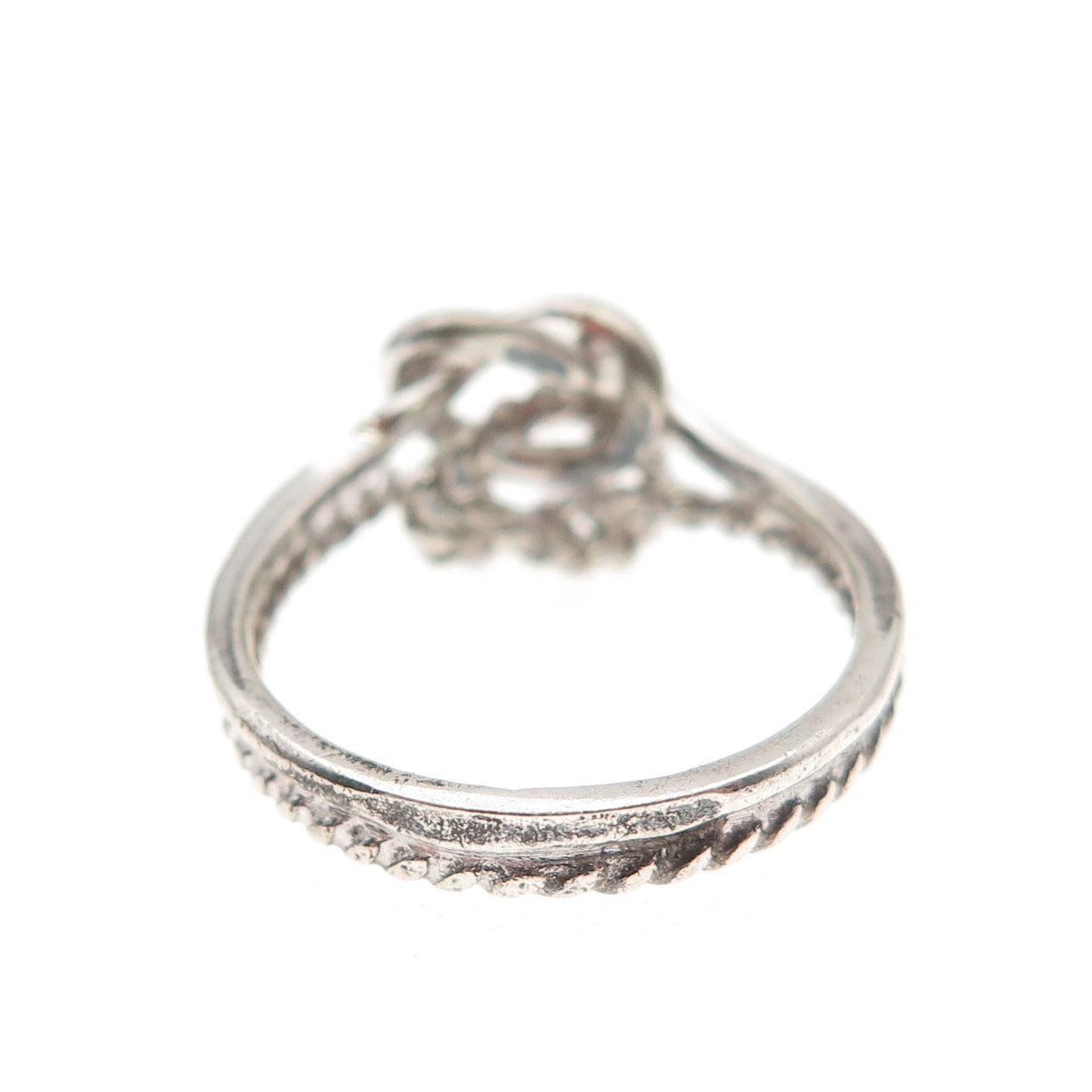 925 Sterling Silver Vintage Mariner Love Knot Ring Size 6.75