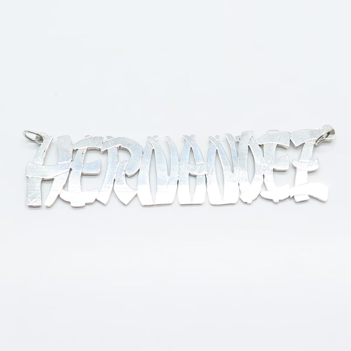 925 Sterling Silver Vintage "Hernandez" Personalized Necklace Central Part