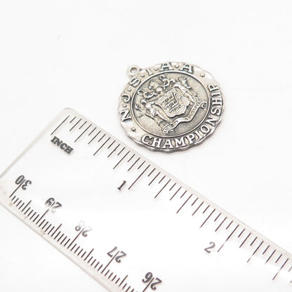 925 Sterling Silver Vintage NJSIAA Championship Tennis Singles Runner-Up Pendant