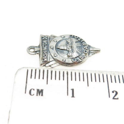 BATES & KLINKE 925 Sterling Silver Vintage US Capitol Washington DC Pendant