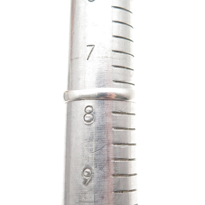 925 Sterling Silver Vintage Cat Cartoon Style Oxidized Ring Size 7.75