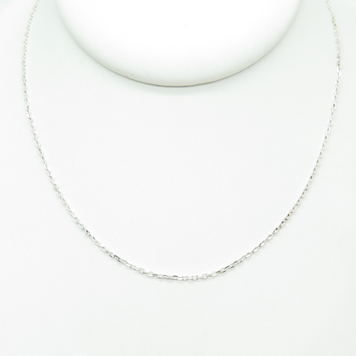 925 Sterling Silver Cable Chain Necklace 18"