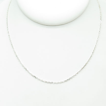 925 Sterling Silver Cable Chain Necklace 18"