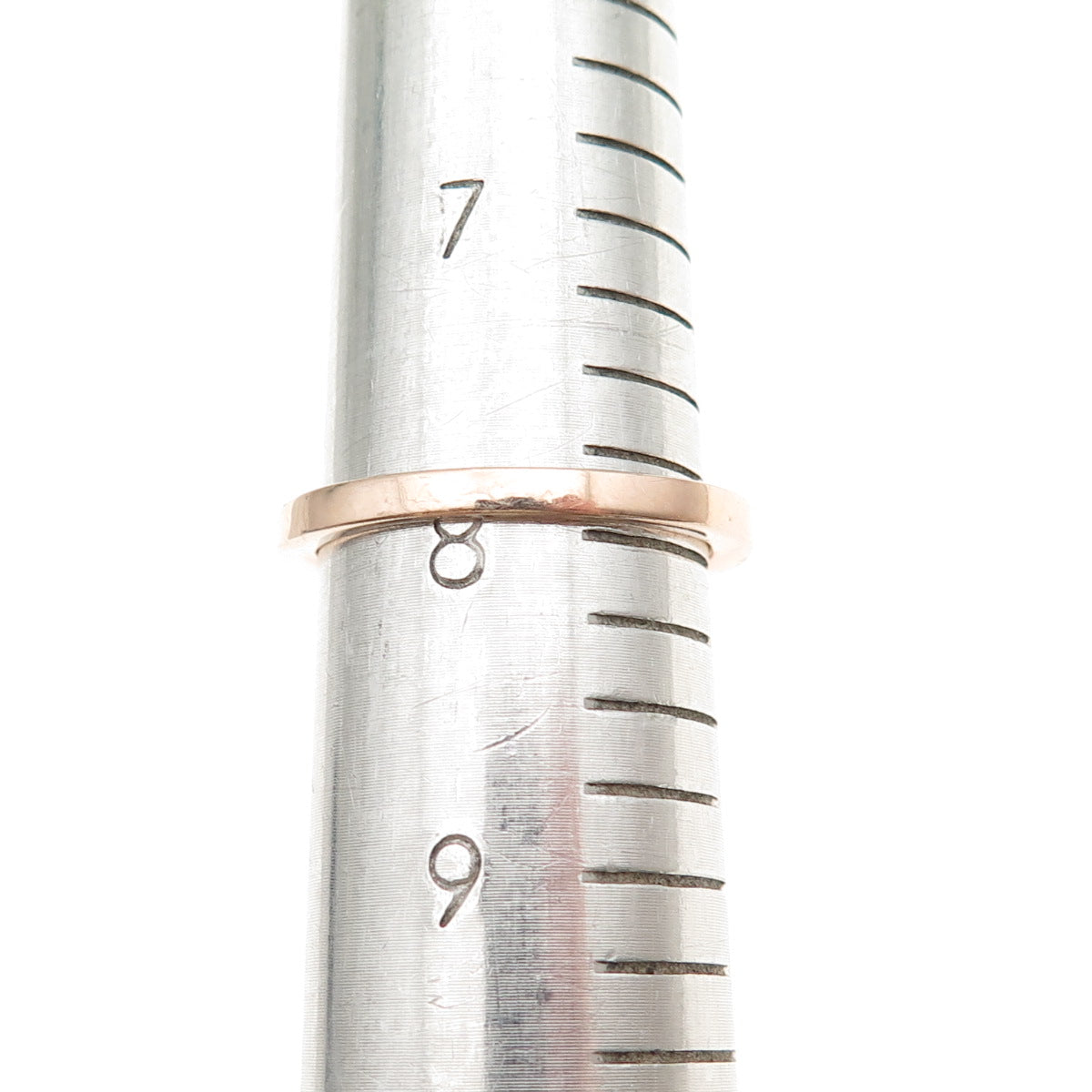 925 Sterling Silver Rose Gold Plated Real Diamond & Amethyst Ring Size 8