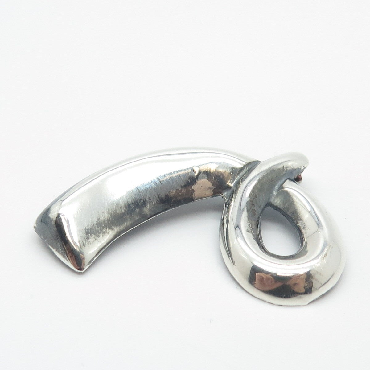 925 Sterling Silver Vintage Mexico Modernist Pin Brooch