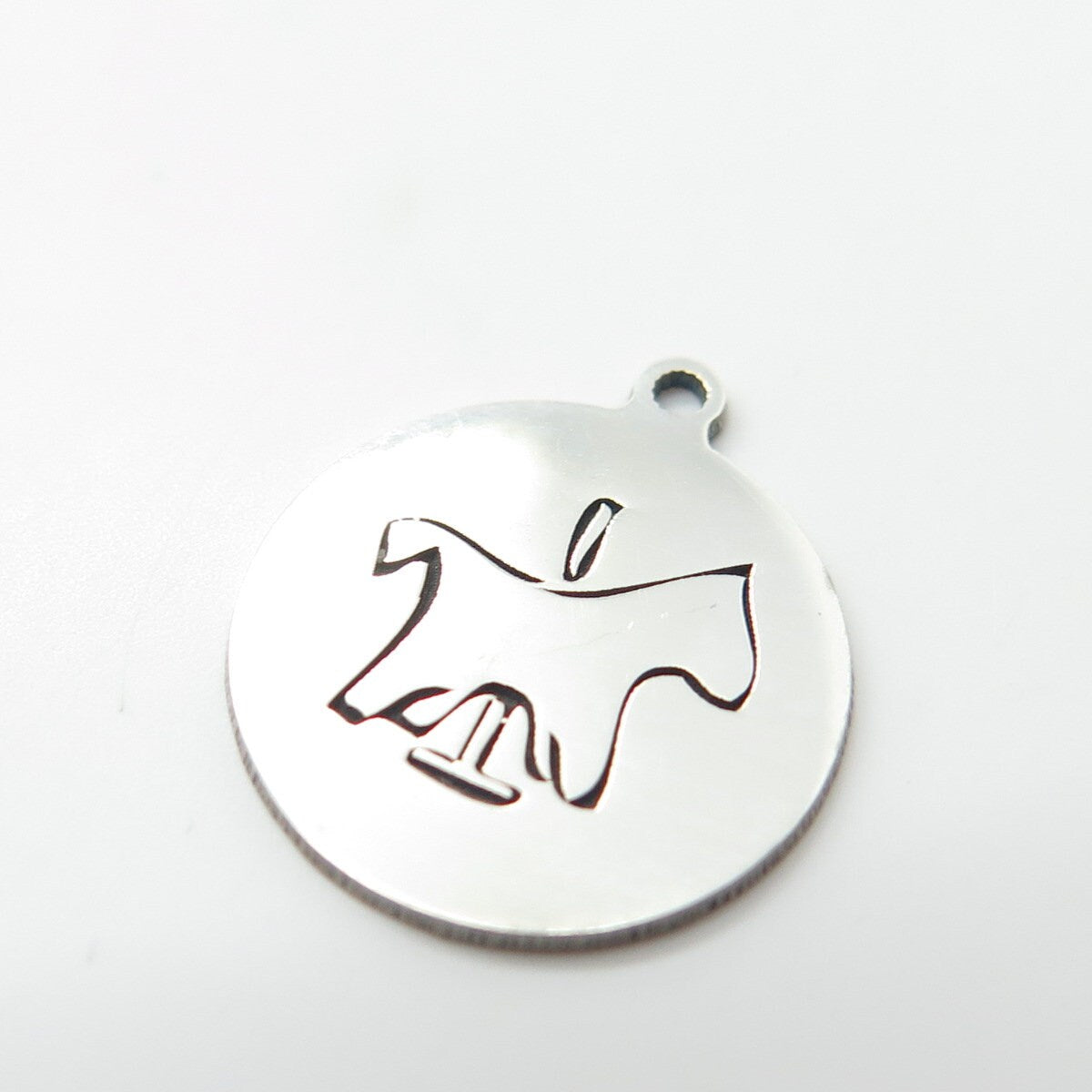 925 Sterling Silver USA Two In Town Horse Pendant