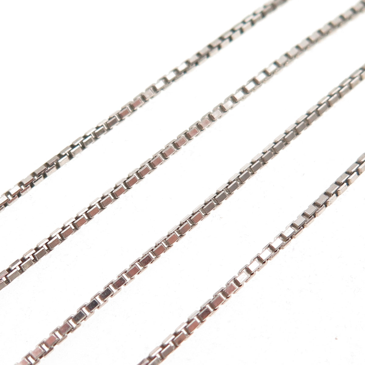 925 Sterling Silver Italy Box Chain Necklace 16"