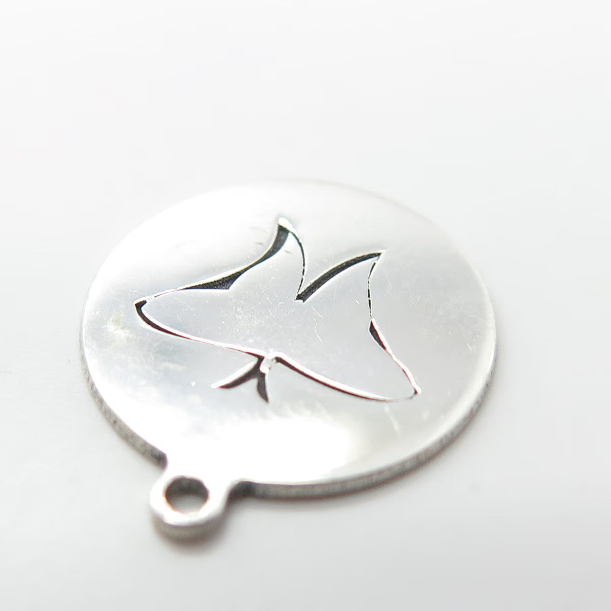 925 Sterling Silver USA Two In Town Butterfly Charm Pendant