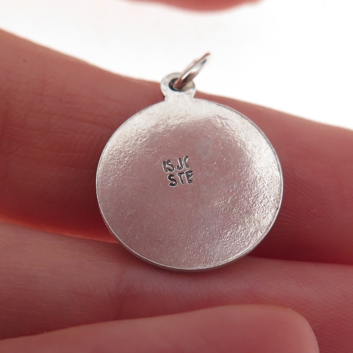925 Sterling Silver Vintage 1967 Expo Friendship Oxidized Charm Pendant