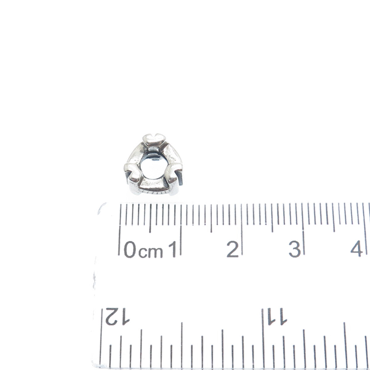 CHAMILIA 925 Sterling Silver Letter H Initial Bead Charm