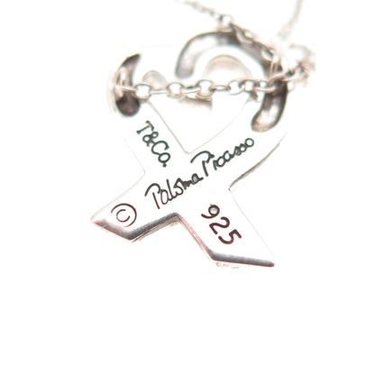 Tiffany & Co. Paloma Picasso Sterling Silver Vintage Loving Heart Necklace 16"