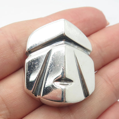 925 Sterling Silver Vintage Abstract Pendant