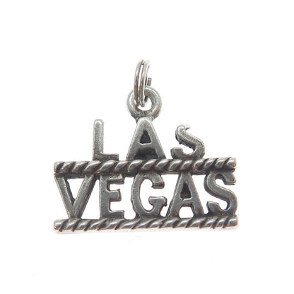 MAISELS INDIAN TRADING 925 Sterling Silver Vintage Las Vegas Oxidized Pendant