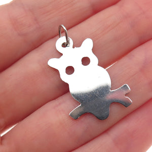 Mark Mercy 925 Sterling Silver Vintage Wise Owl Bird Charm Pendant