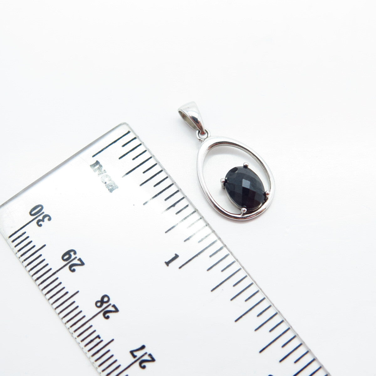 925 Sterling Silver Lab-Created Sapphire Pendant