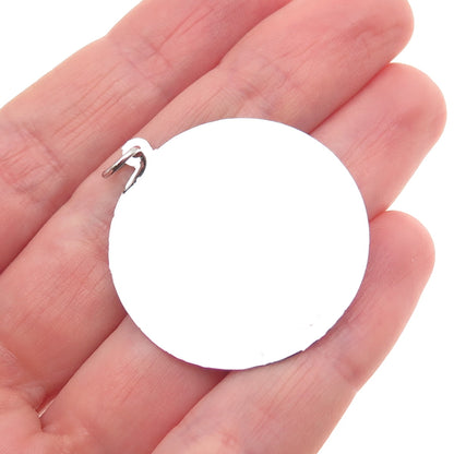 925 Sterling Silver Vintage Chai Judaica Charm Pendant